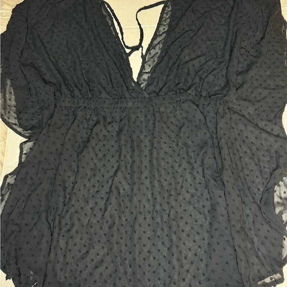 Black sheer swim cover up size xl - Picture 4 of 4